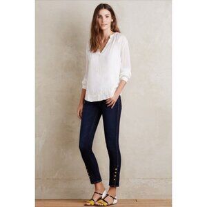 Anthropologie PILCRO‎ Jeans Size 29 Stet Twisted Seam Mid Rise Tango